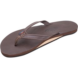 Rainbow - Womens Premier Leather Single Layer With Narrow Strap Sandals