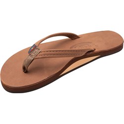 Rainbow - Womens Premier Leather Single Layer With Narrow Strap Sandals