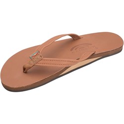 Rainbow - Womens Premier Leather Single Layer With Narrow Strap Sandals