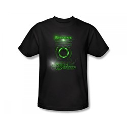 Green Lantern - Anyone Can Be Chosen Slim Fit Adult T-Shirt In Black