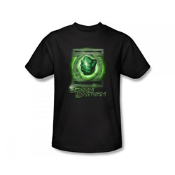 Green Lantern - Break Through Slim Fit Adult T-Shirt In Black