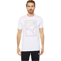 Puma - Mens Fandom White Cotton T-Shirt