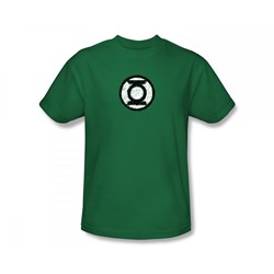Green Lantern - Scribble Lantern Logo Slim Fit Adult T-Shirt In Kelly Green