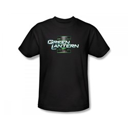 Green Lantern - Movie Logo Slim Fit Adult T-Shirt In Black