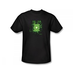 Green Lantern - Power Readings Slim Fit Adult T-Shirt In Black