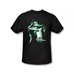 Green Lantern - Hal & Battery Slim Fit Adult T-Shirt In Black