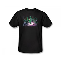 Green Lantern - Leading The Way Slim Fit Adult T-Shirt In Black
