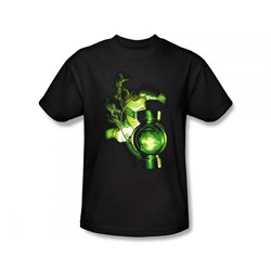 Green Lantern - Lantern Light Slim Fit Adult T-Shirt In Black