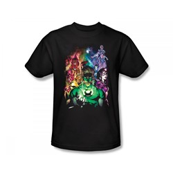 Green Lantern - The New Guardians Slim Fit Adult T-Shirt In Black