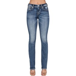 Miss Me - Womens Mid-Rise Straight Jeans