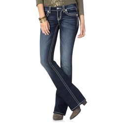 Miss Me - Womens 32" Low Rise Saddle Stitch Bootcutcut Jeans