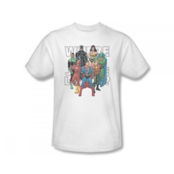 Justice League - Jla Classified #1 Cover Slim Fit Adult T-Shirt In White