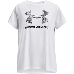 Under Armour - Girls Tech Solid Print Big Logo Short Sleeve Crew Sweater