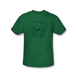 Sunday Funnies - Official Badge Adult T-Shirt In Kelly Green