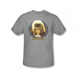 Labyrinth - 25 Years Slim Fit Adult T-Shirt In Silver