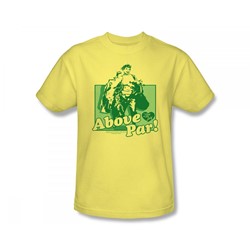 I Love Lucy - Above Par Adult T-Shirt In Banana