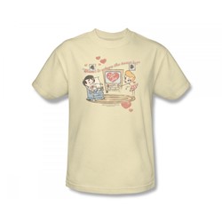 I Love Lucy - Home Is Where The Heart Is Adult T-Shirt In Cream