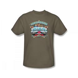 I Love Lucy - California Here We Come Adult T-Shirt In Safari Green