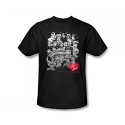 I Love Lucy - 60 Years Of Fun Slim Fit Adult T-Shirt In Black