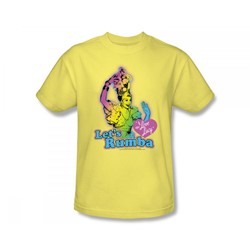 I Love Lucy - Let's Rumba Slim Fit Adult T-Shirt In Banana