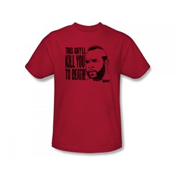 Rocky - Kill You To Death Slim Fit Adult T-Shirt In Red