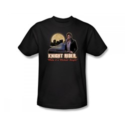 Knight Rider - Full Moon Slim Fit Adult T-Shirt In Black