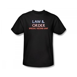 Law & Order: Special Victim's Unit - Svu Logo Slim Fit Adult T-Shirt In Black