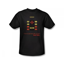 Knight Rider - Kitt Consol Slim Fit Adult T-Shirt In Black