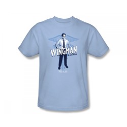 House - Wingman Slim Fit Adult T-Shirt In Light Blue