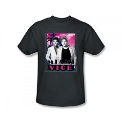 Miami Vice - Gotchya Slim Fit Adult T-Shirt In Charcoal
