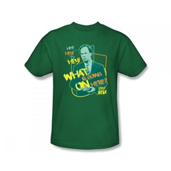 Saved By The Bell - Mr. Belding Slim Fit Adult T-Shirt In Kelly Green