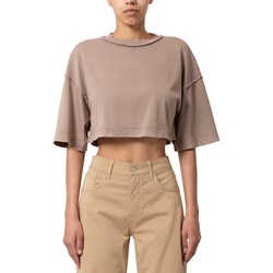 Mavi - Womens Drop Shoulder Cropped T-Shirt