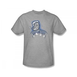 Popeye - Back Tat Adult T-Shirt In Silver