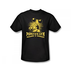 Popeye - Popeye's Gym Slim Fit Adult T-Shirt In Black