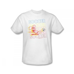 Popeye - Soccer Slim Fit Adult T-Shirt In White