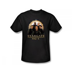 Stargate: Sg 1 - Sg1 Team Slim Fit Adult T-Shirt In Black