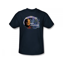 Stargate Sg-1 - Not Laughing Adult T-Shirt In Navy