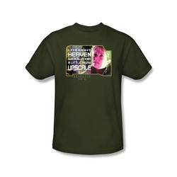 Stargate Sg-1 - Upscale Adult T-Shirt In Military Green