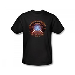 Stargate: Sg 1 - Other Side Slim Fit Adult T-Shirt In Black