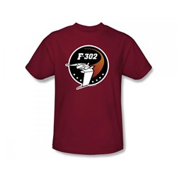 Stargate Sg-1 - F302 Logo Adult T-Shirt In Cardinal
