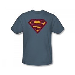 Superman - Celtic Shield Adult T-Shirt In Slate