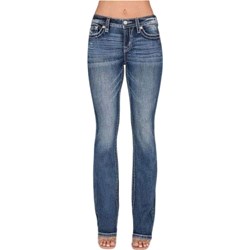 Miss Me - Womens 32" Mid-Rise Slim Bootcut Jeans