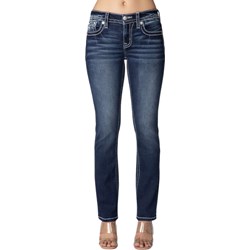 Miss Me - Womens Arch Mid-Rise Straight Jeans