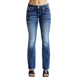 Miss Me - Womens 32" Intricate Wing Mid-Rise Bootcut Jeans