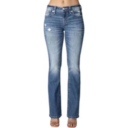 Miss Me - Womens 32" Wing Pocket Mid-Rise Bootcut Jeans