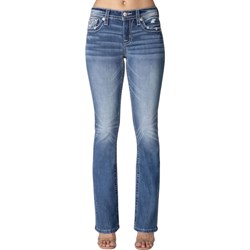 Miss Me - Womens 32" Wing Pocket Mid-Rise Bootcut Jeans