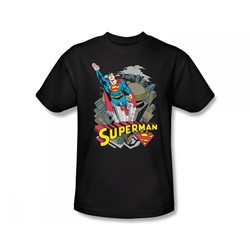 Superman - Skyward Slim Fit Adult T-Shirt In Light Blue
