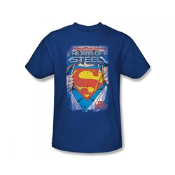 Superman - Legendary Slim Fit Adult T-Shirt In Royal
