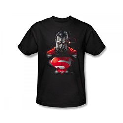 Superman - Heat Vision Charged Slim Fit Adult T-Shirt In Black