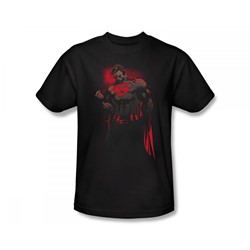 Superman - Red Son Slim Fit Adult T-Shirt In Black